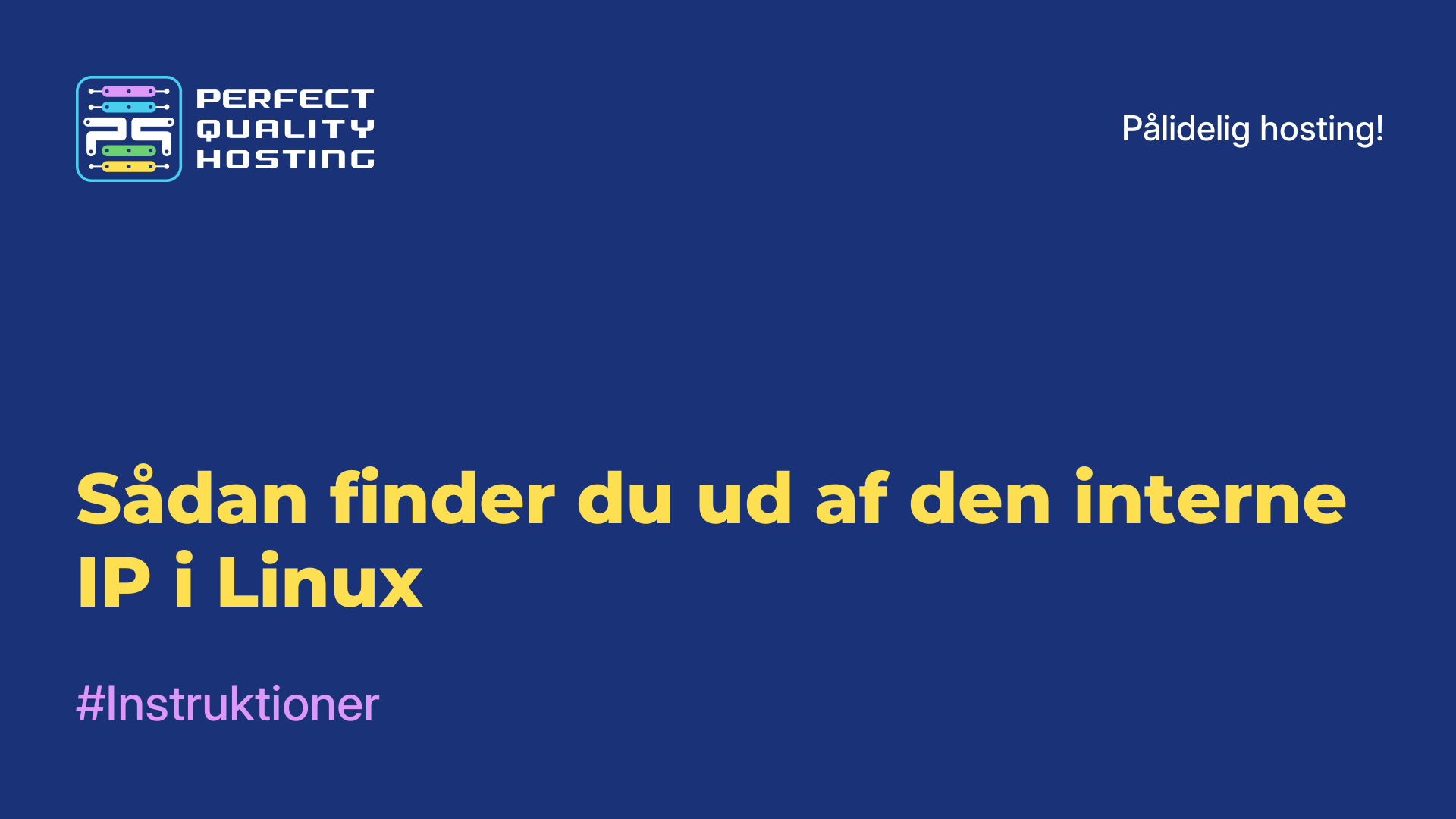 Sådan finder du ud af den interne IP i Linux