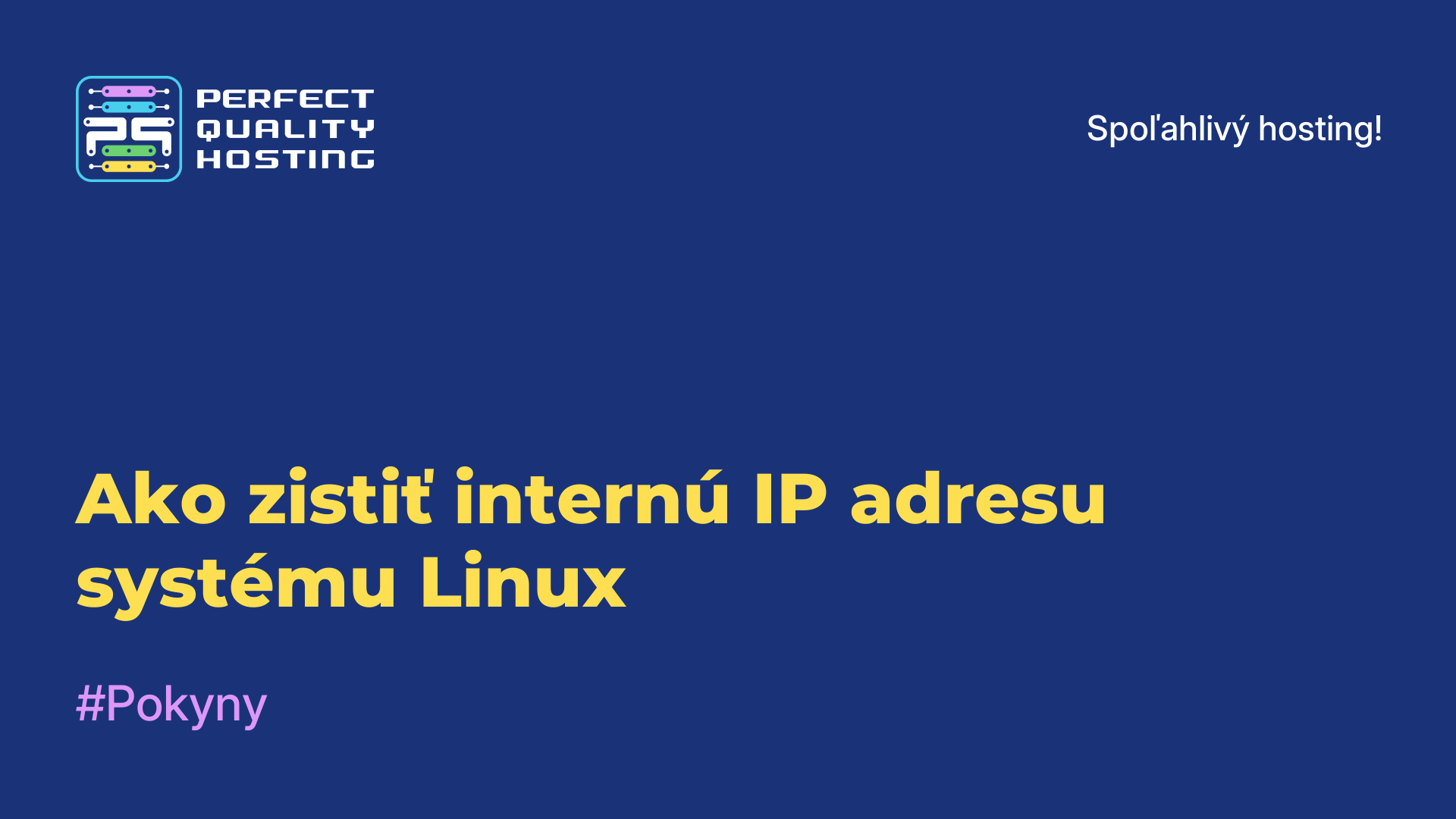 Ako zistiť internú IP adresu systému Linux