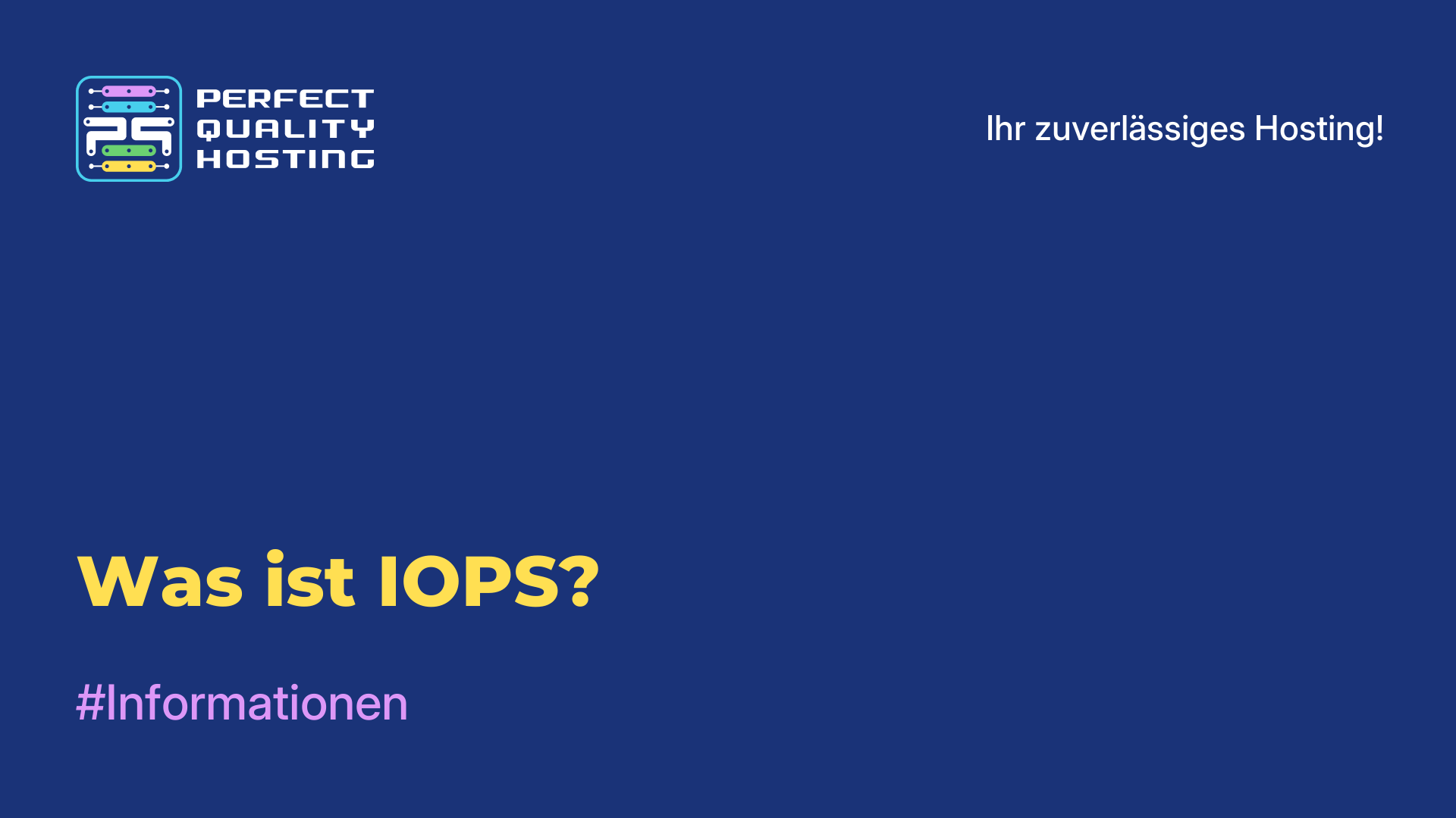 Was ist IOPS?