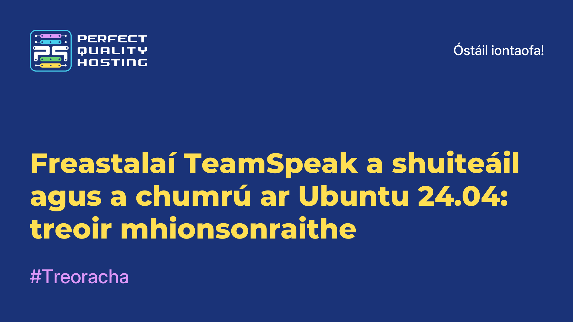 Freastalaí TeamSpeak a shuiteáil agus a chumrú ar Ubuntu 24.04: treoir mhionsonraithe