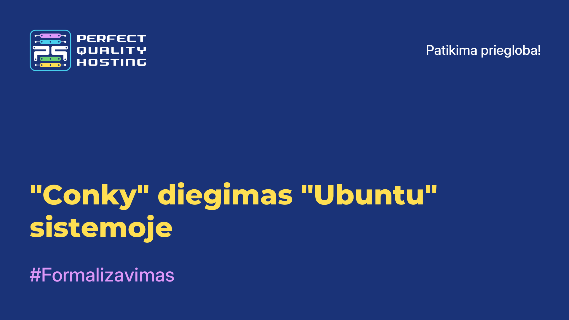 "Conky" diegimas "Ubuntu" sistemoje