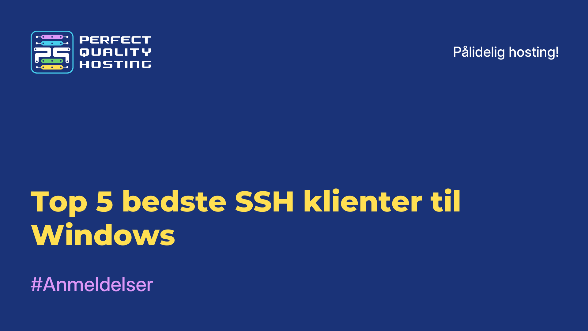 Top 5 bedste SSH-klienter til Windows