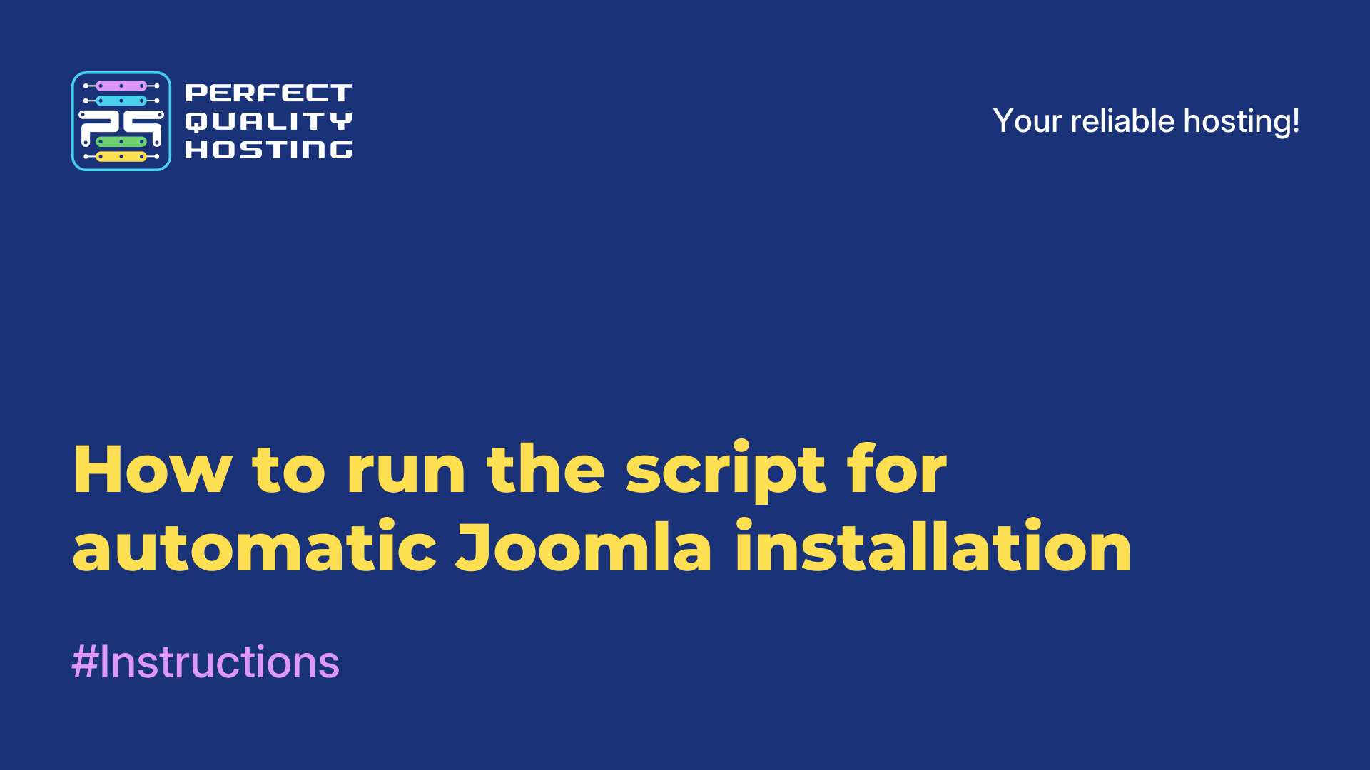 How to run the script for automatic Joomla installation