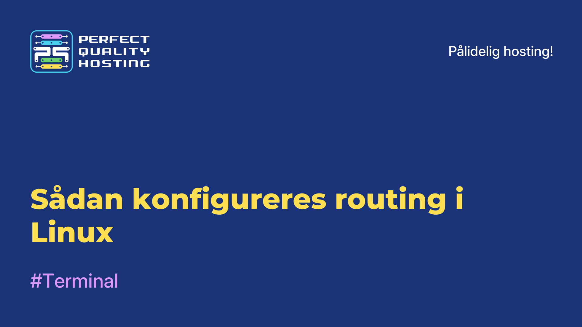 Sådan konfigureres routing i Linux