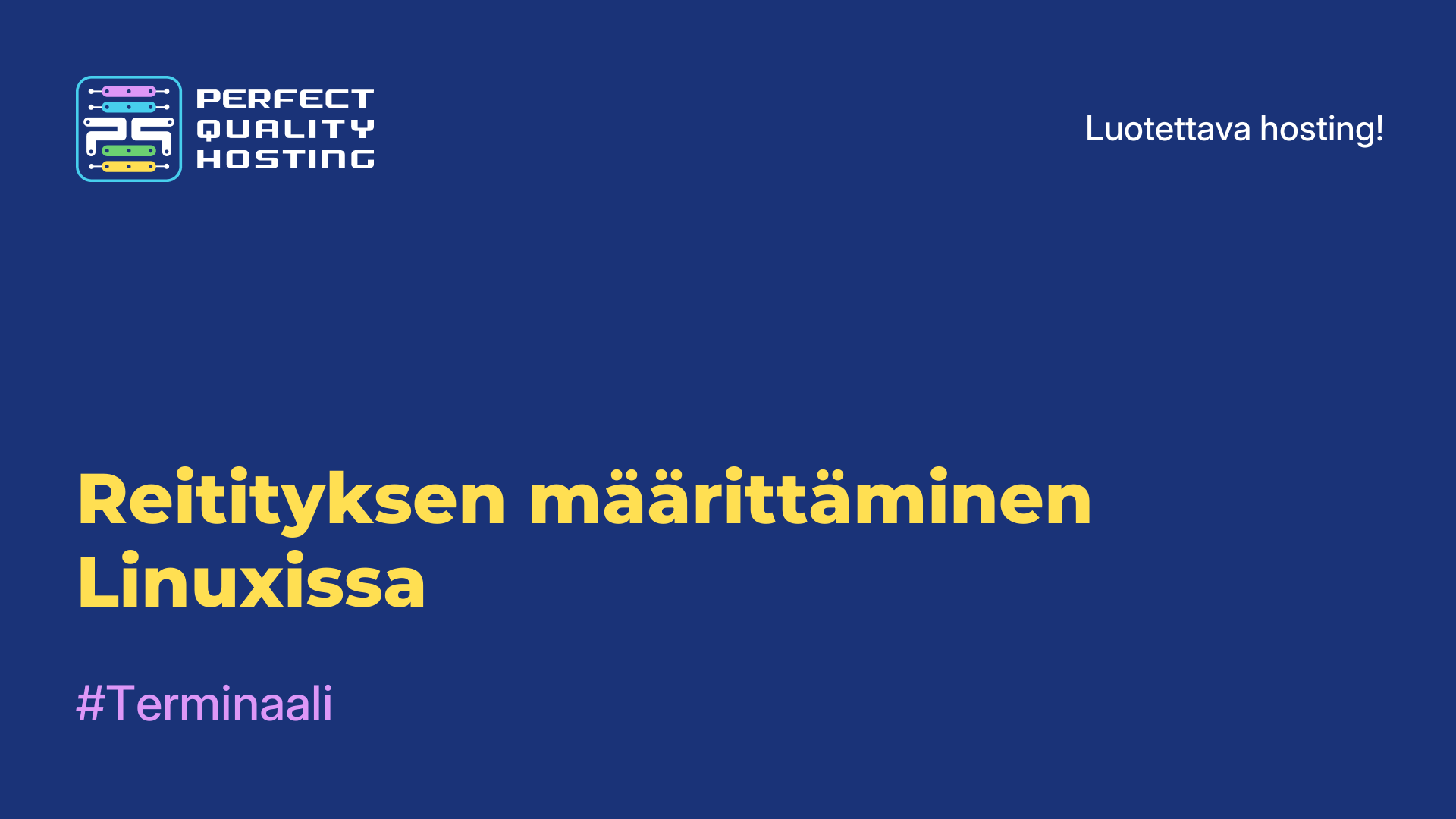 Reitityksen määrittäminen Linuxissa