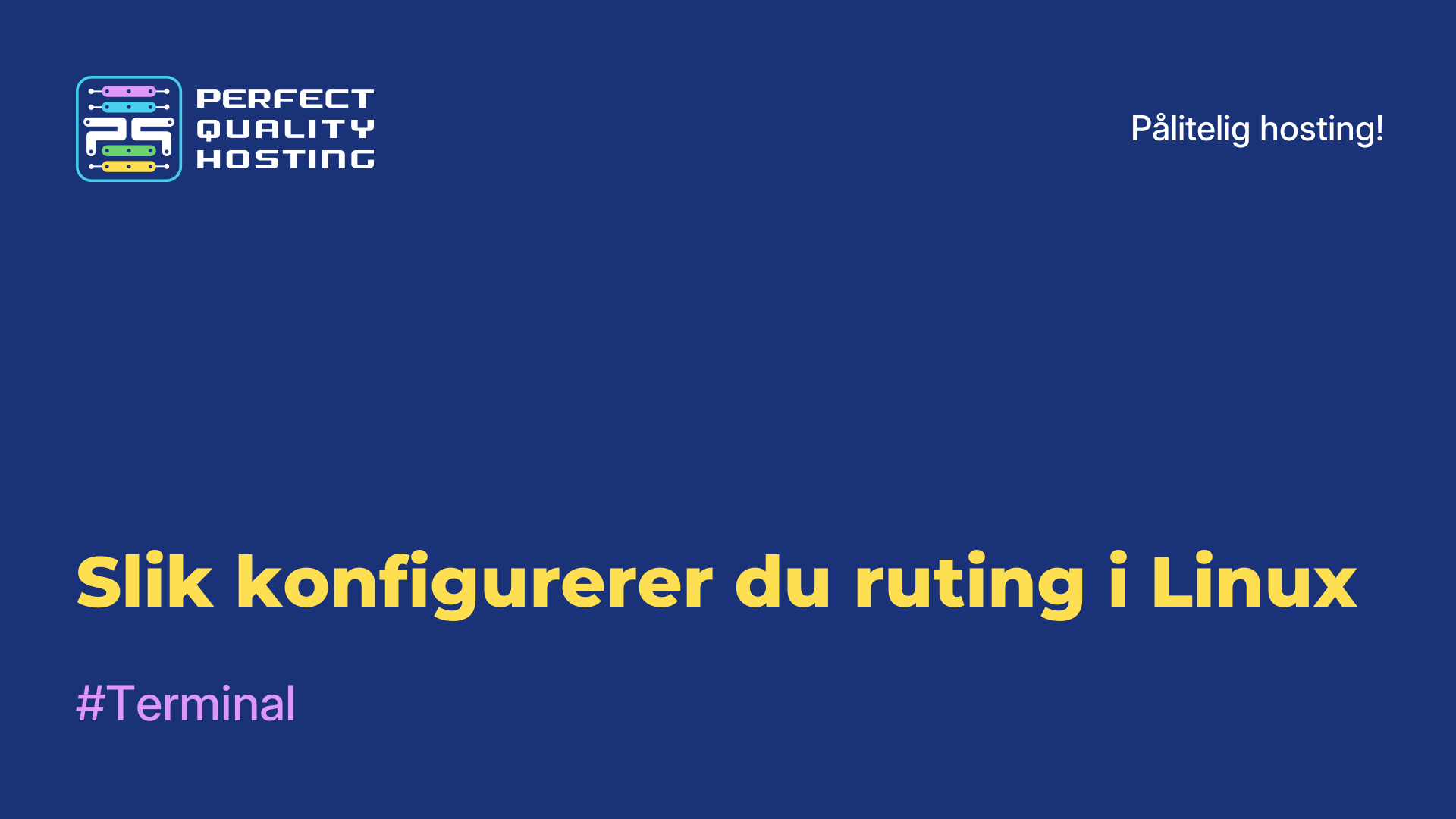 Slik konfigurerer du ruting i Linux