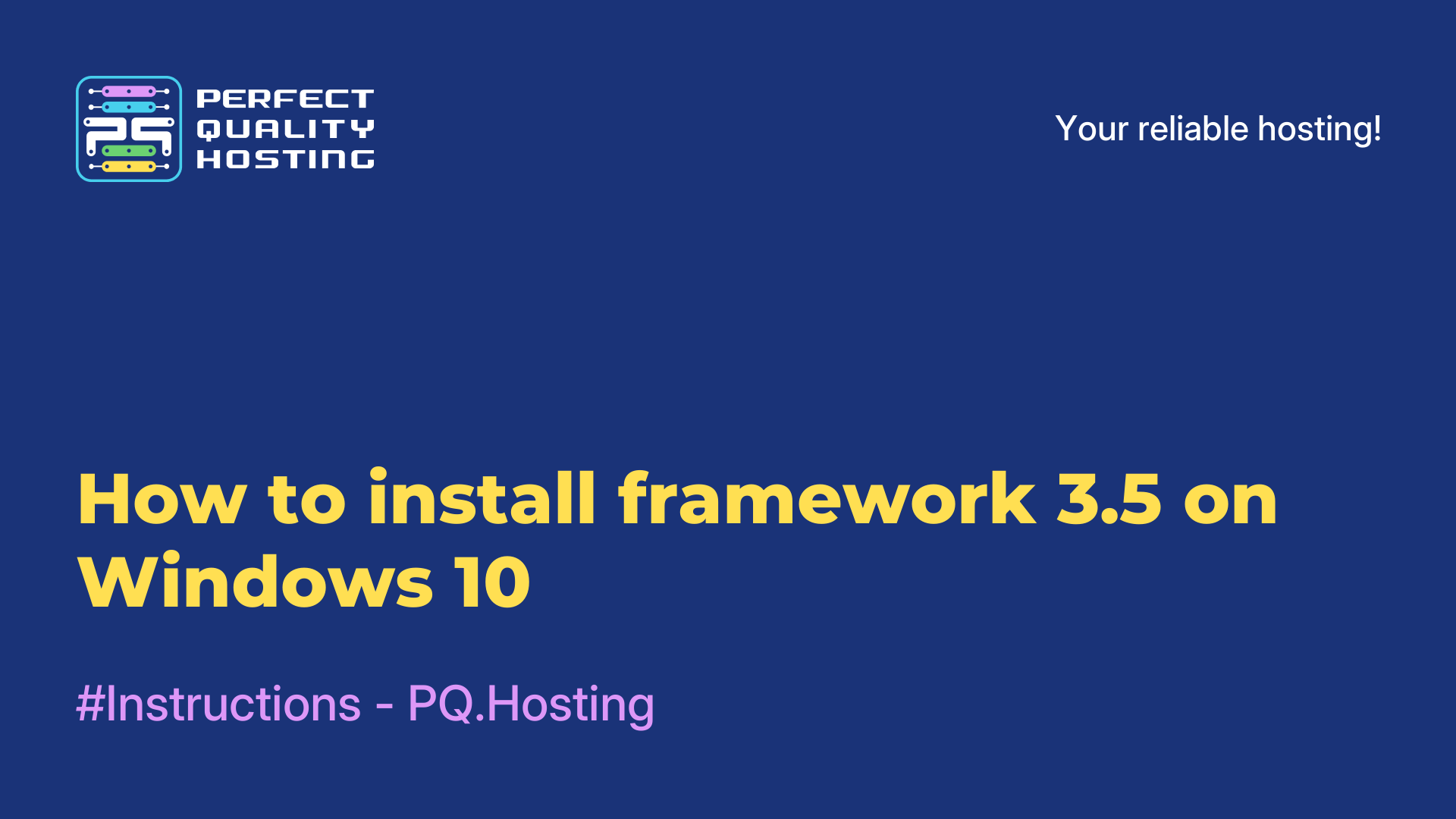 How to install framework 3.5 on Windows 10