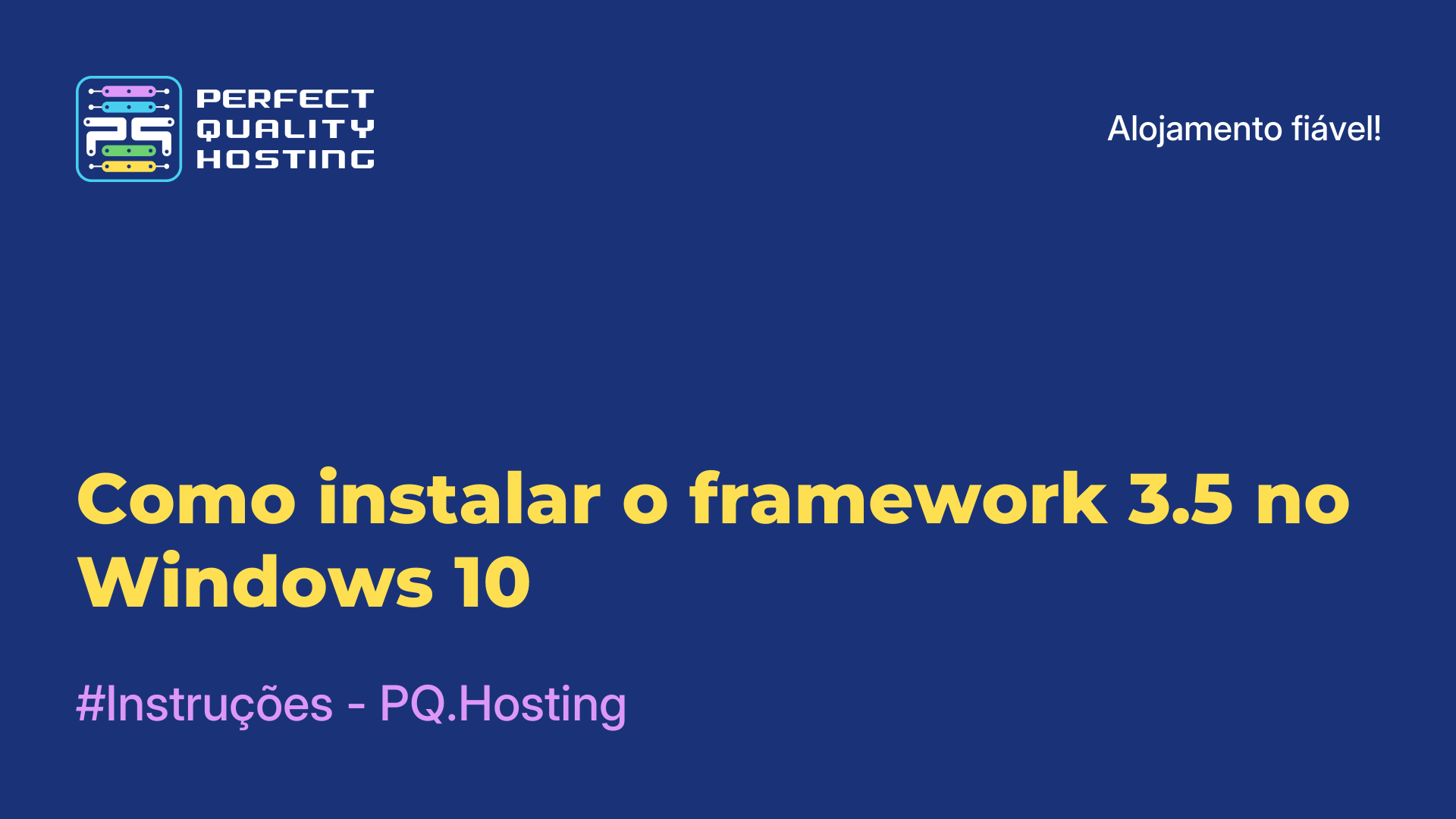 Como instalar o framework 3.5 no Windows 10