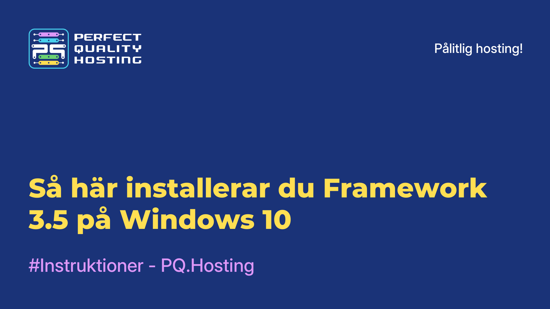 Så här installerar du Framework 3.5 på Windows 10