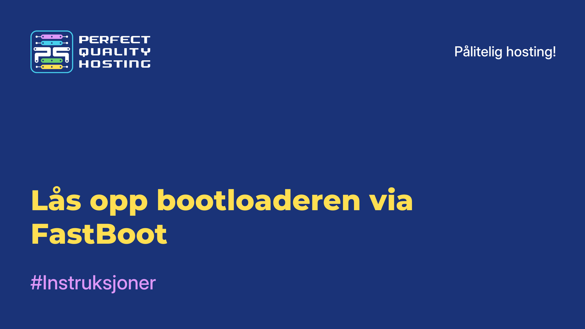 Lås opp bootloaderen via FastBoot