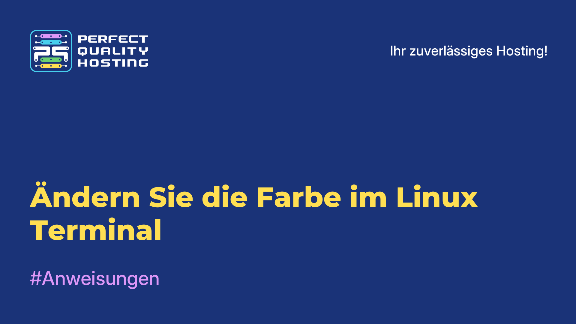 Ändern Sie die Farbe im Linux-Terminal