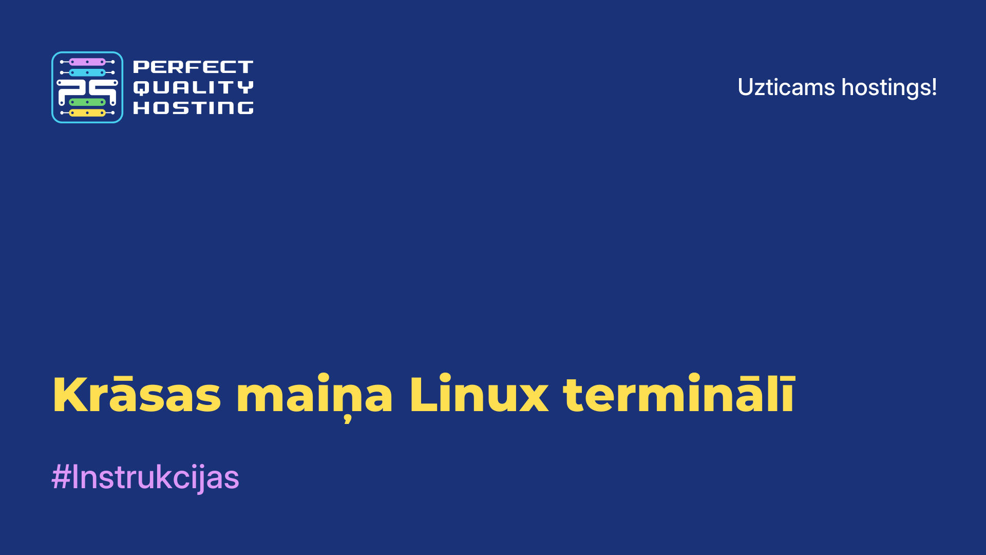 Krāsas maiņa Linux terminālī