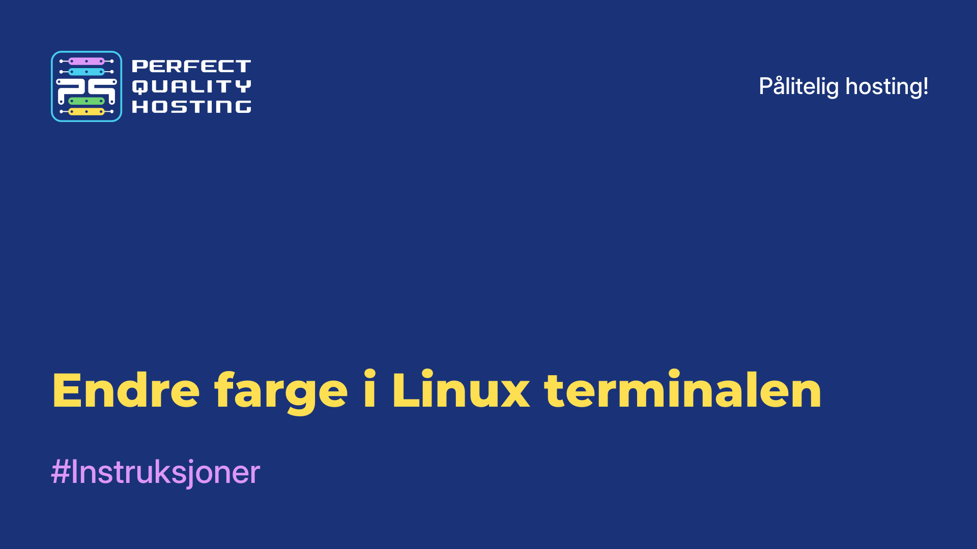 Endre farge i Linux-terminalen