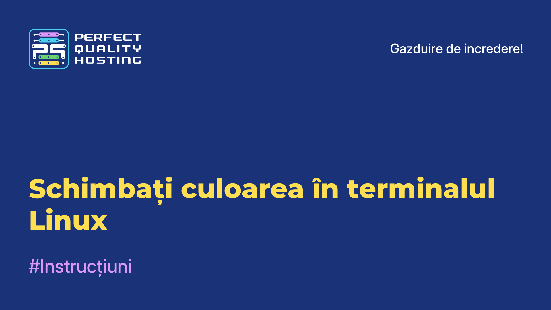 Schimbați culoarea în terminalul Linux