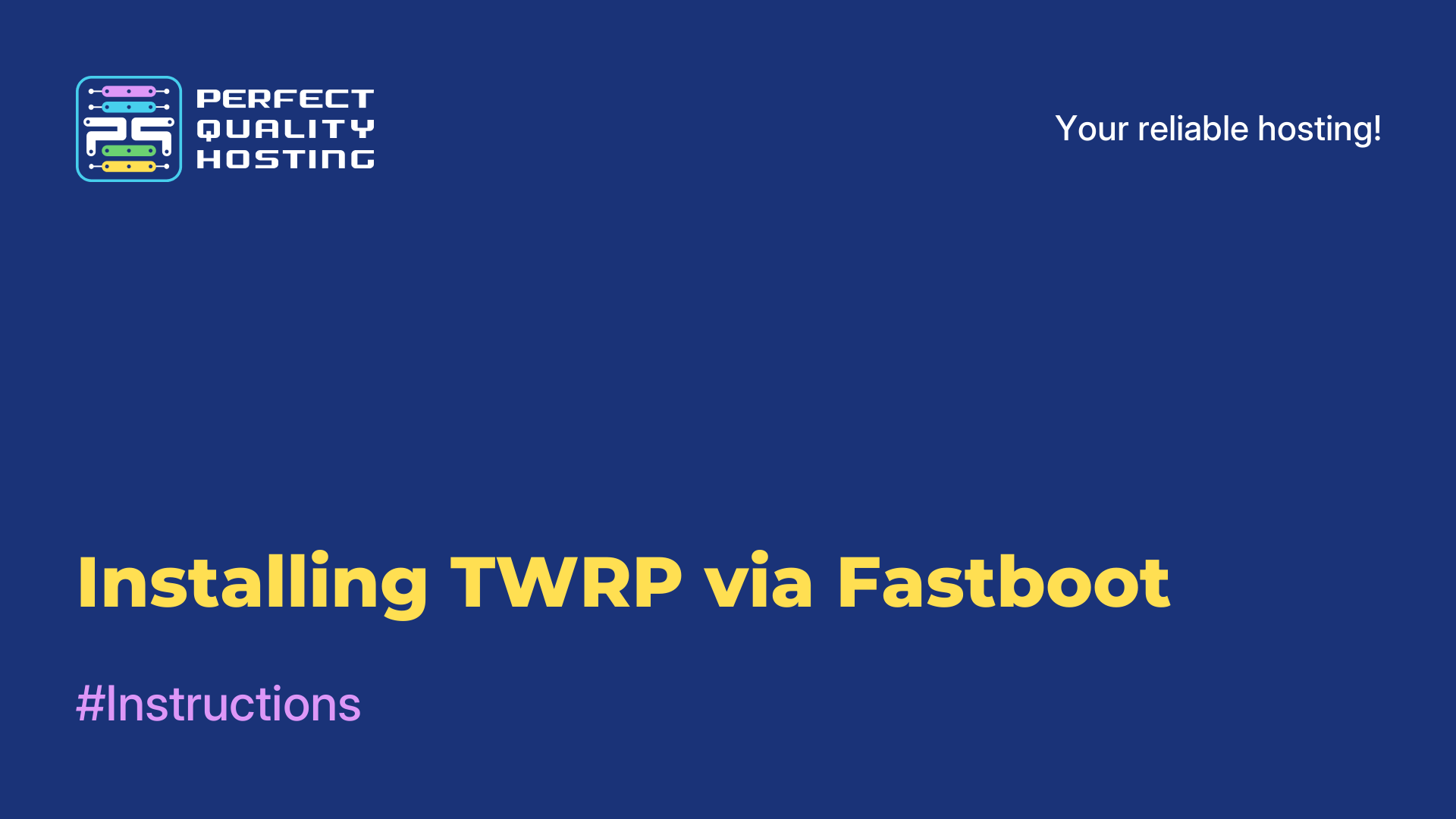 Installing TWRP via Fastboot