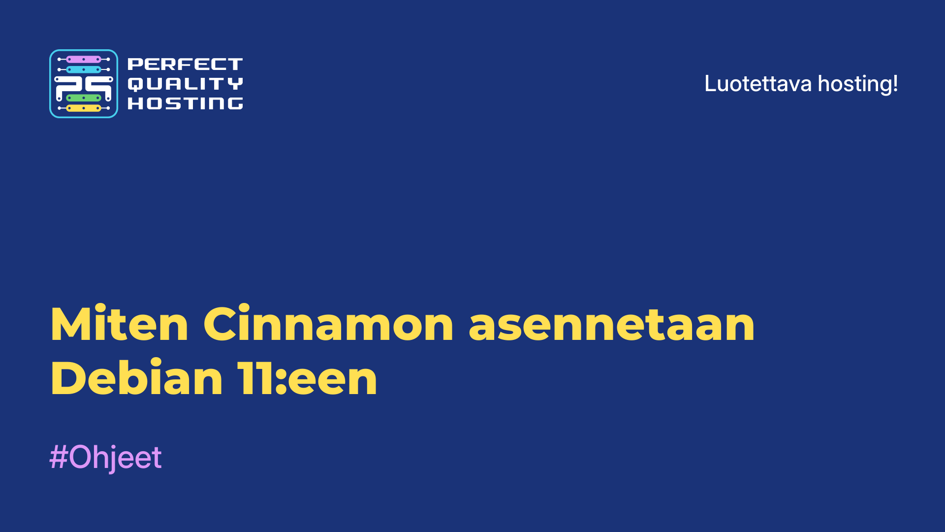 Miten Cinnamon asennetaan Debian 11:een