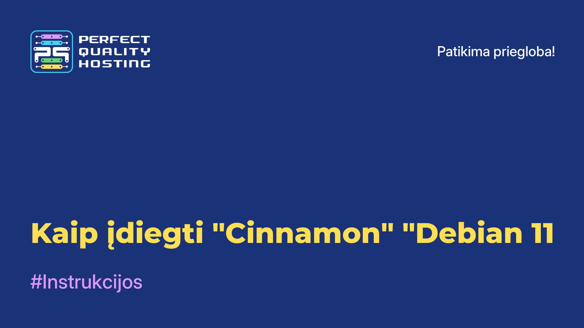 Kaip įdiegti "Cinnamon" "Debian 11