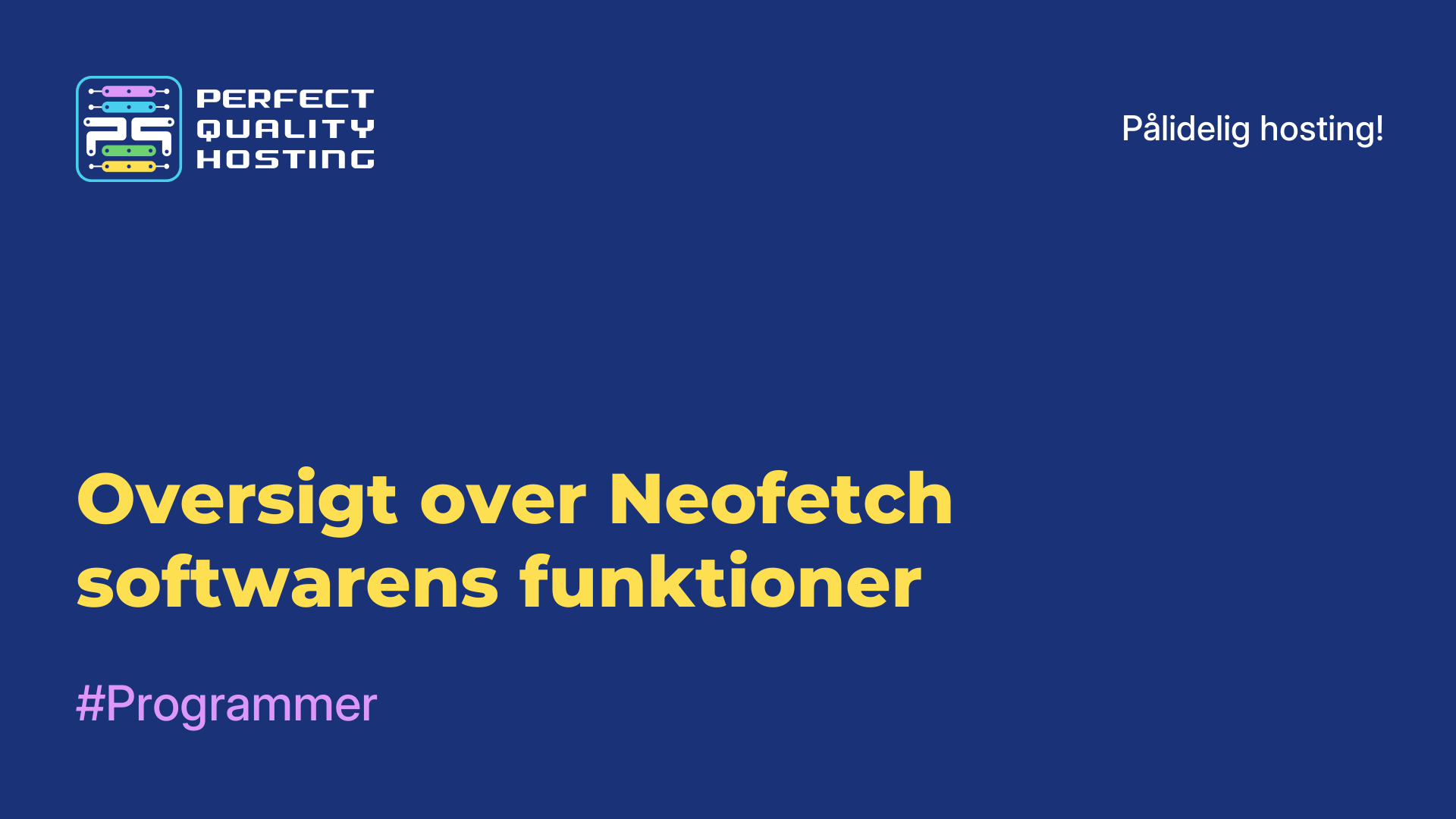 Oversigt over Neofetch-softwarens funktioner