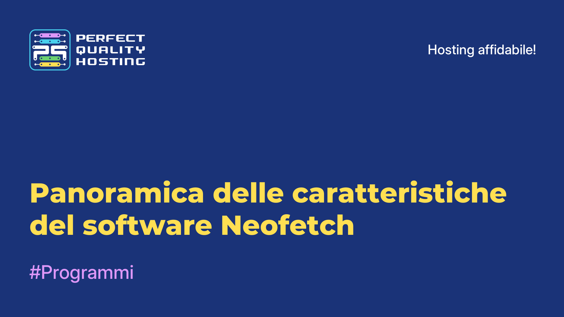 Panoramica delle caratteristiche del software Neofetch