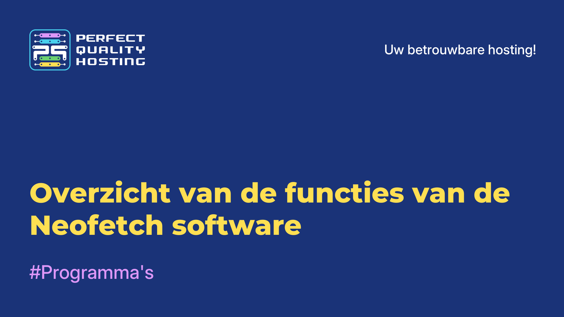 Overzicht van de functies van de Neofetch-software