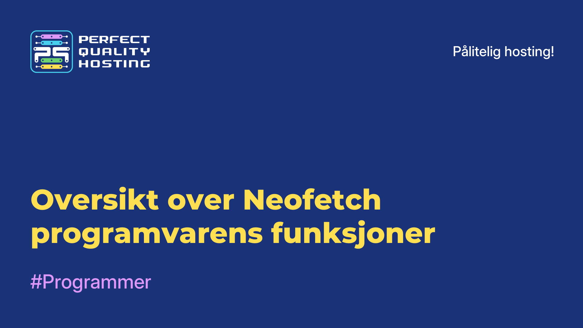 Oversikt over Neofetch-programvarens funksjoner