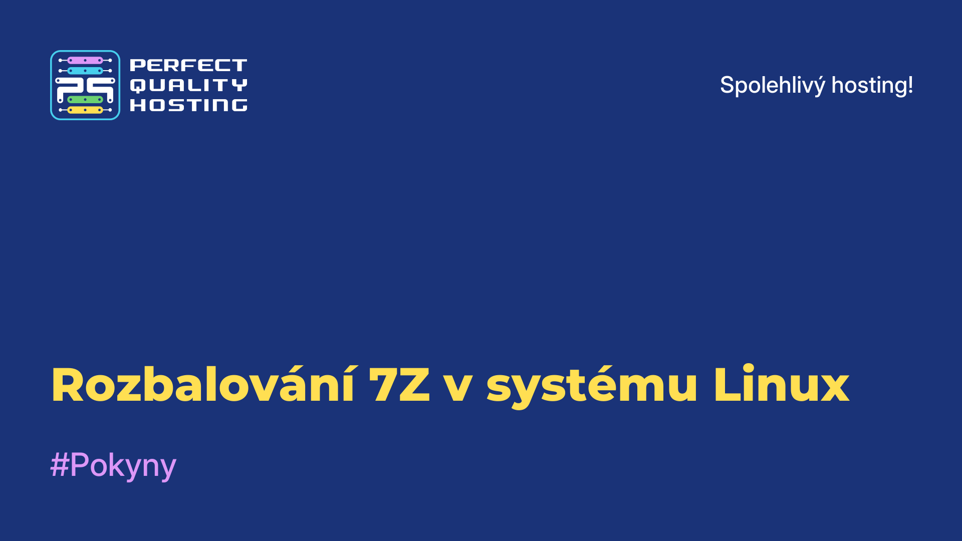 Rozbalování 7Z v systému Linux