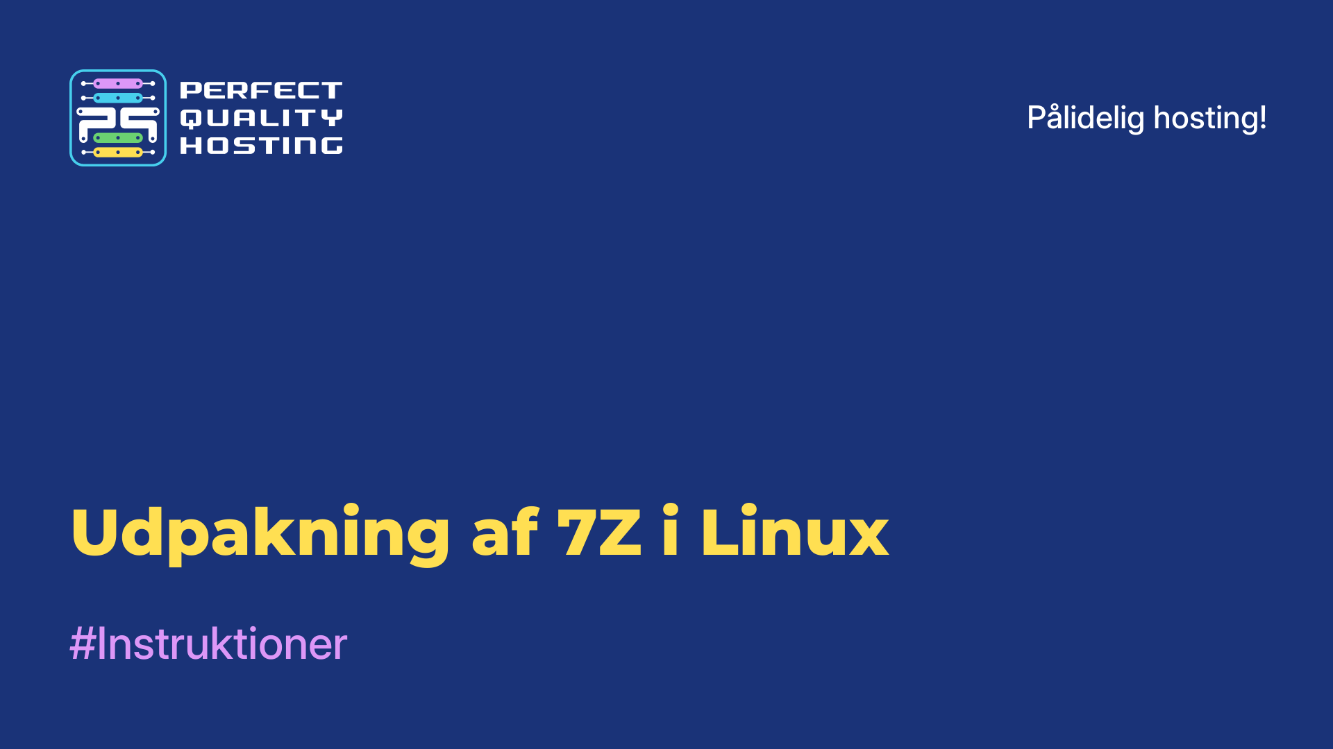 Udpakning af 7Z i Linux