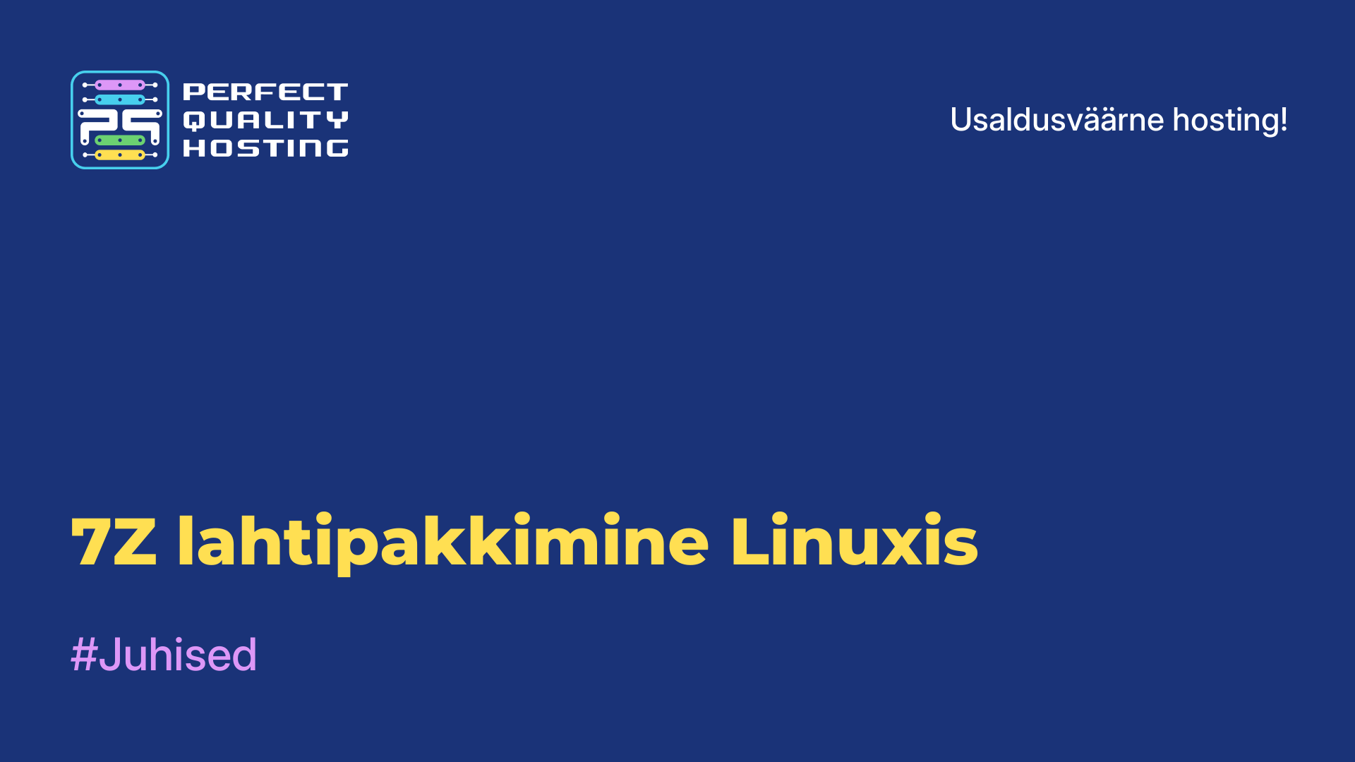 7Z lahtipakkimine Linuxis