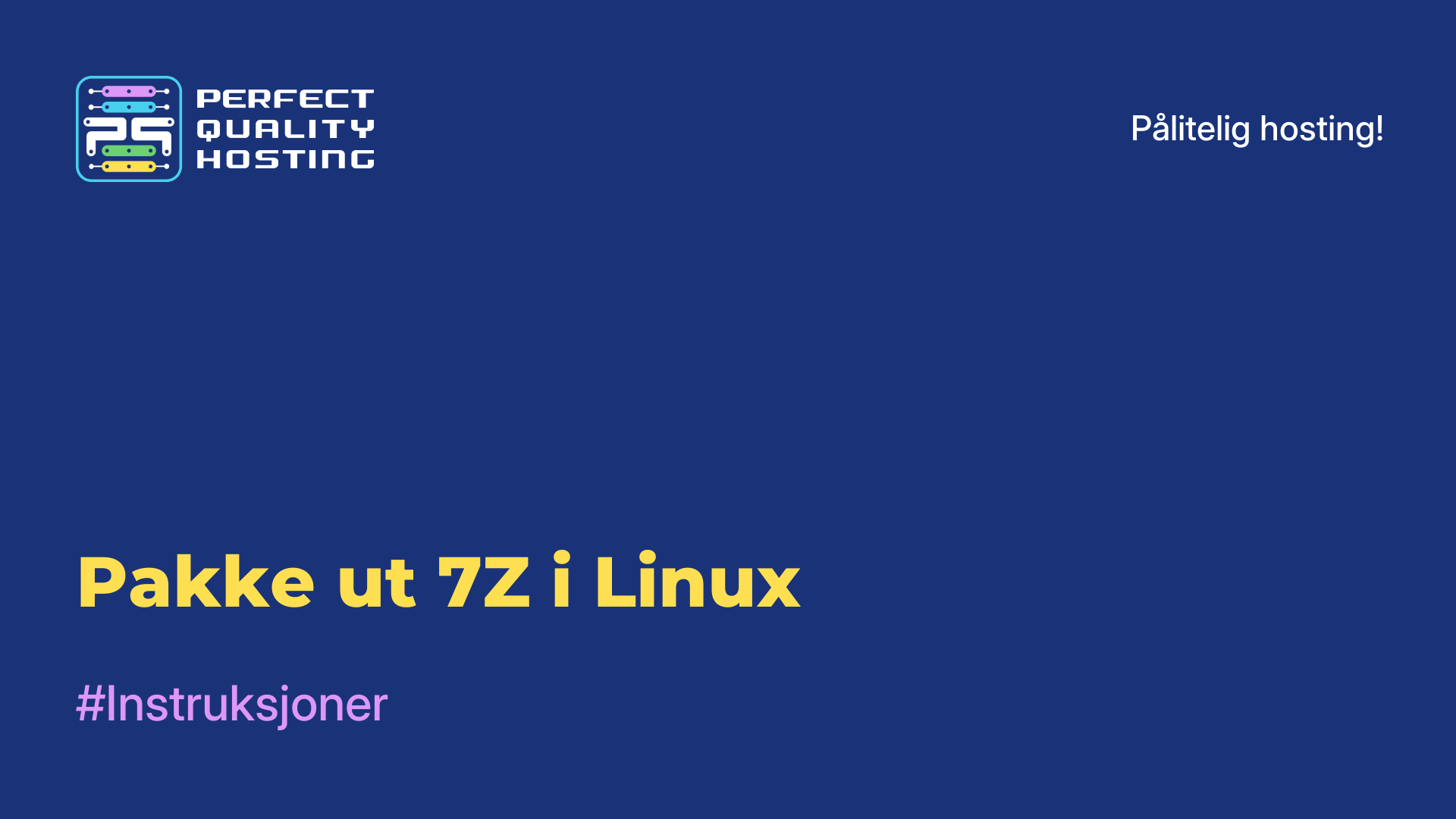 Pakke ut 7Z i Linux