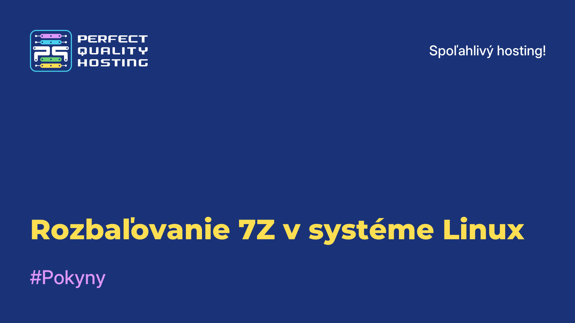 Rozbaľovanie 7Z v systéme Linux