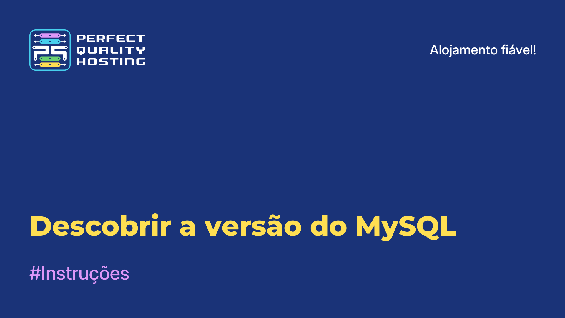 Descobrir a versão do MySQL