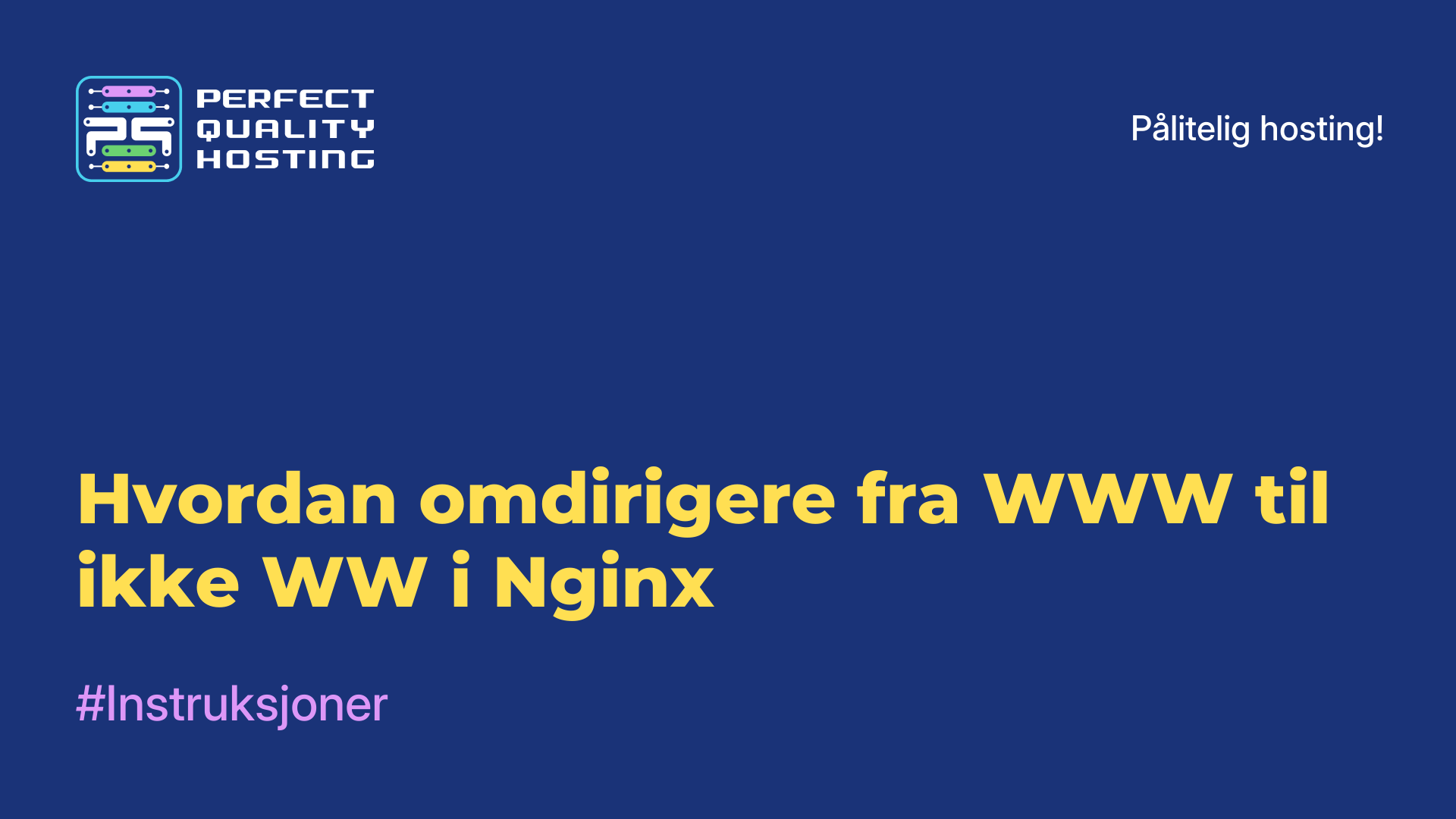 Hvordan omdirigere fra WWW til ikke-WW i Nginx