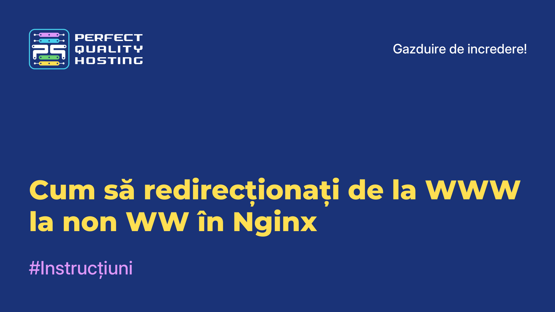 Cum să redirecționați de la WWW la non-WW în Nginx