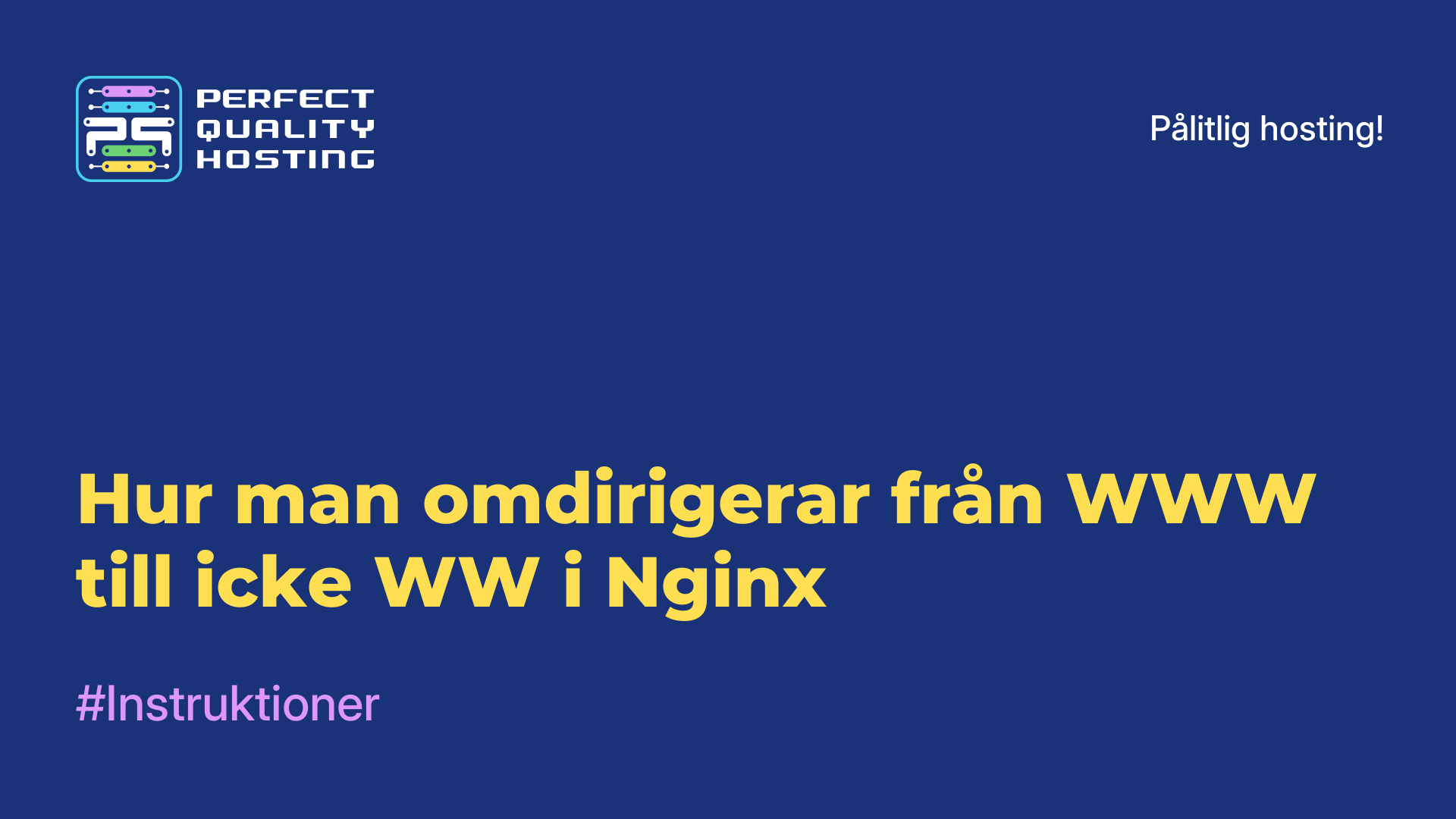 Hur man omdirigerar från WWW till icke-WW i Nginx