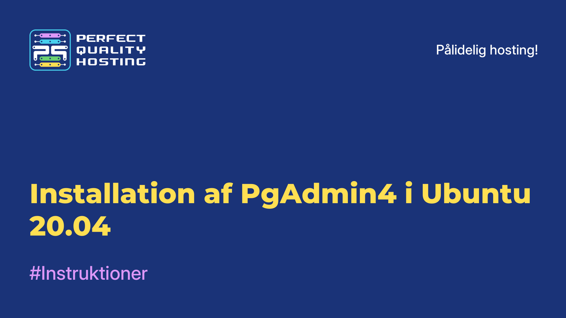 Installation af PgAdmin4 i Ubuntu 20.04