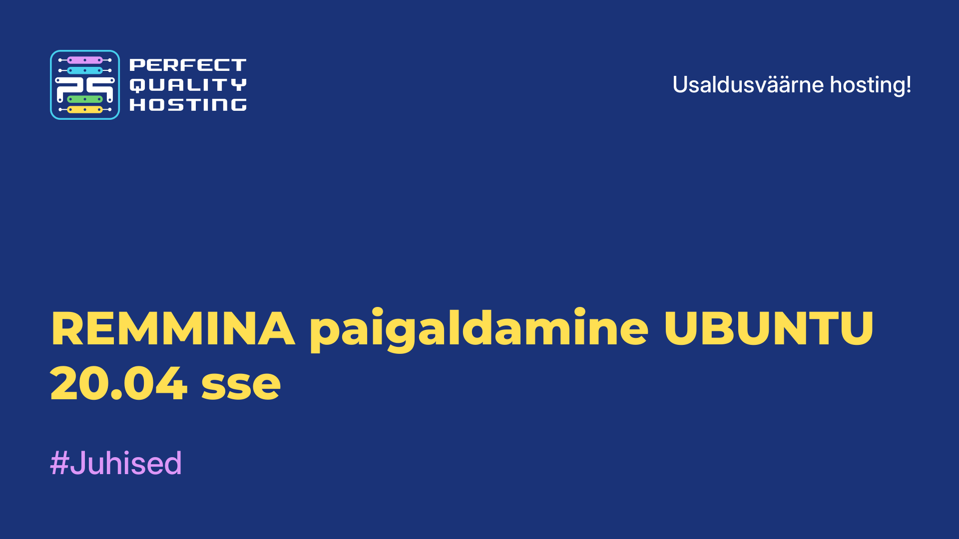 REMMINA paigaldamine UBUNTU 20.04-sse