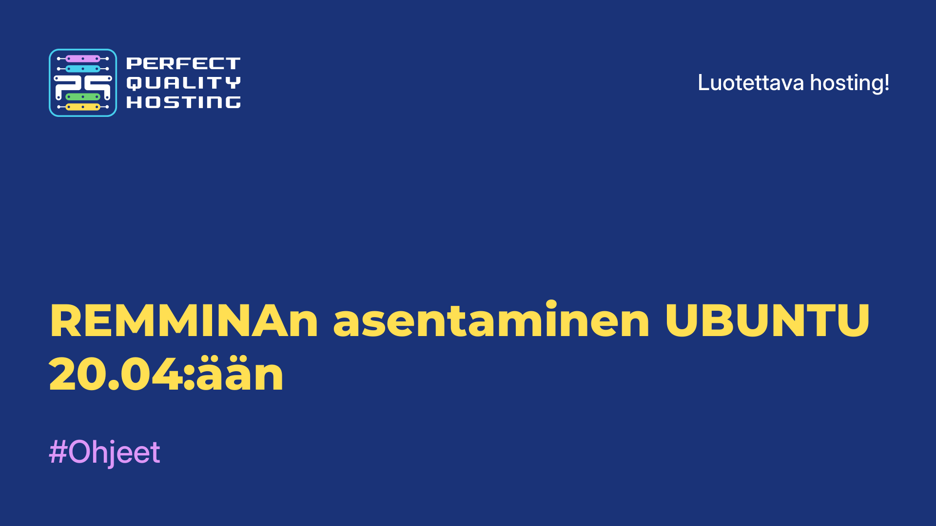 REMMINAn asentaminen UBUNTU 20.04:ään