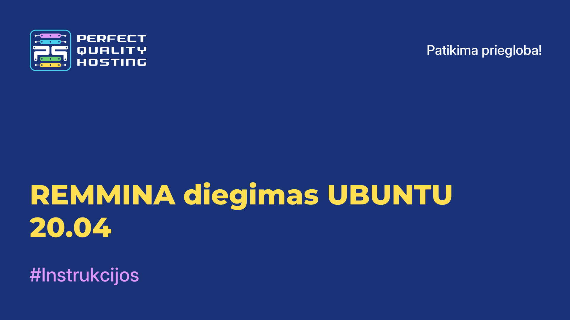 REMMINA diegimas UBUNTU 20.04