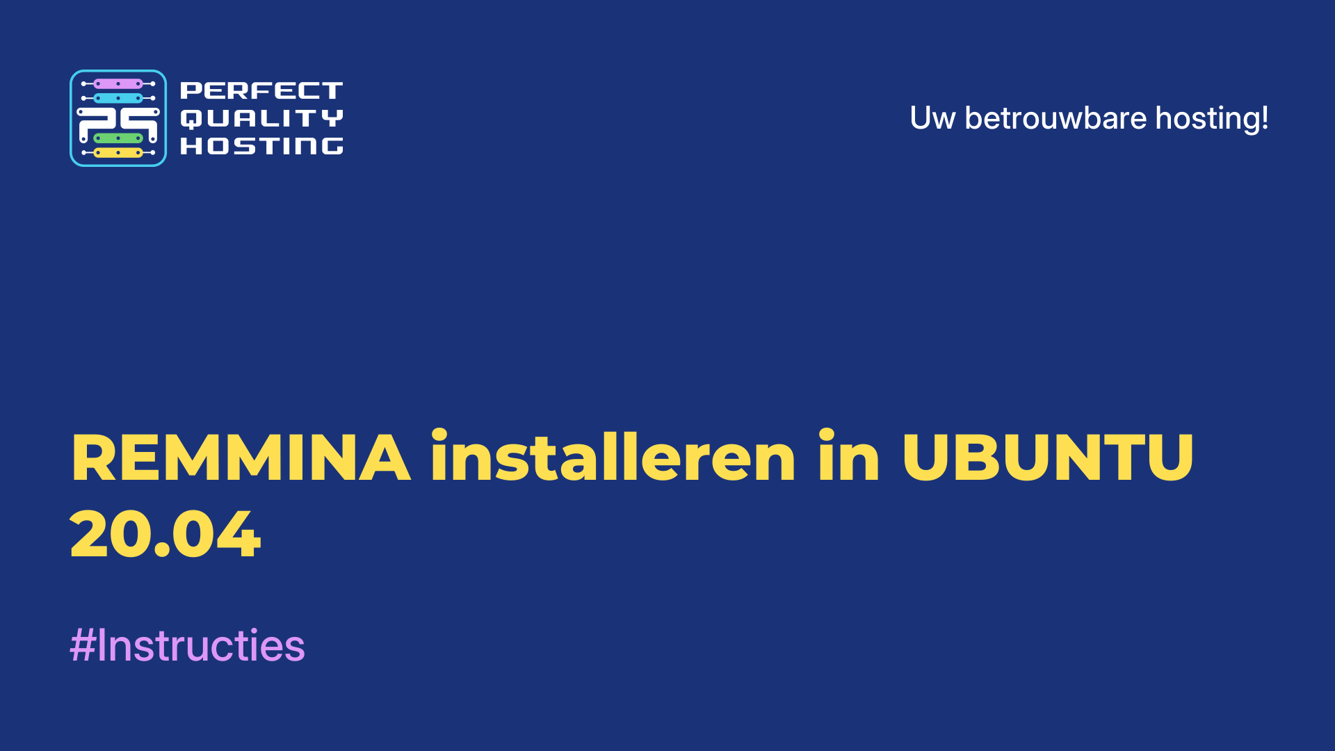 REMMINA installeren in UBUNTU 20.04