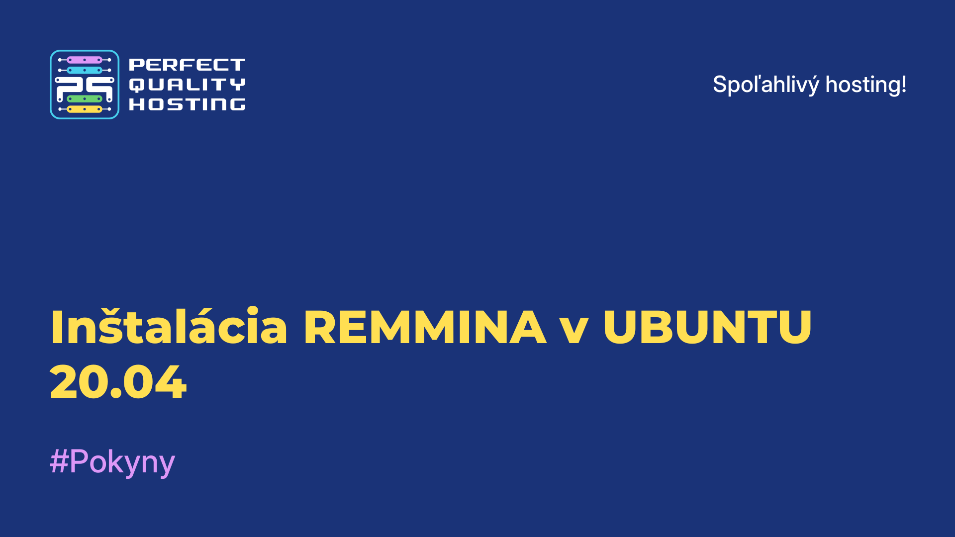 Inštalácia REMMINA v UBUNTU 20.04