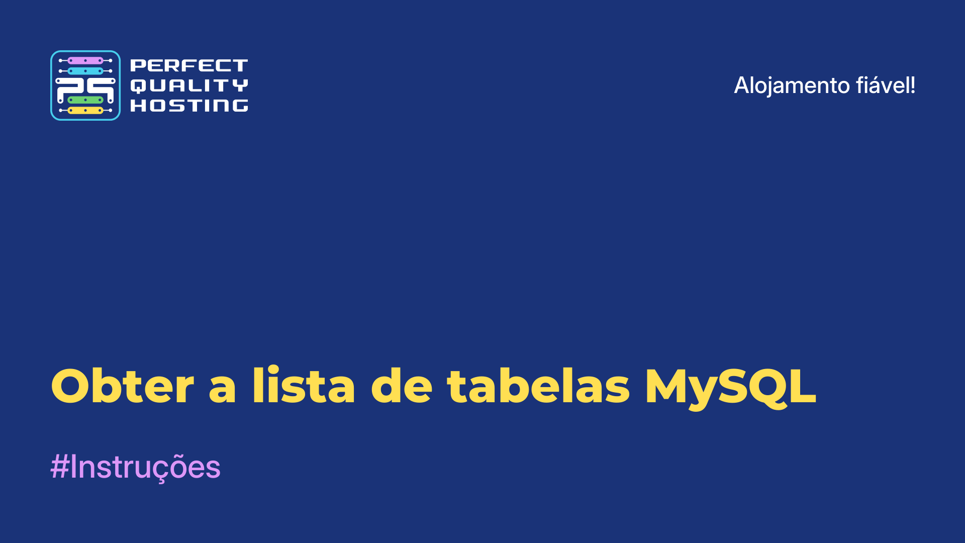 Obter a lista de tabelas MySQL