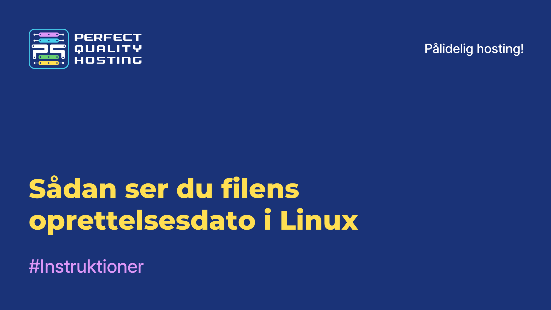 Sådan ser du filens oprettelsesdato i Linux