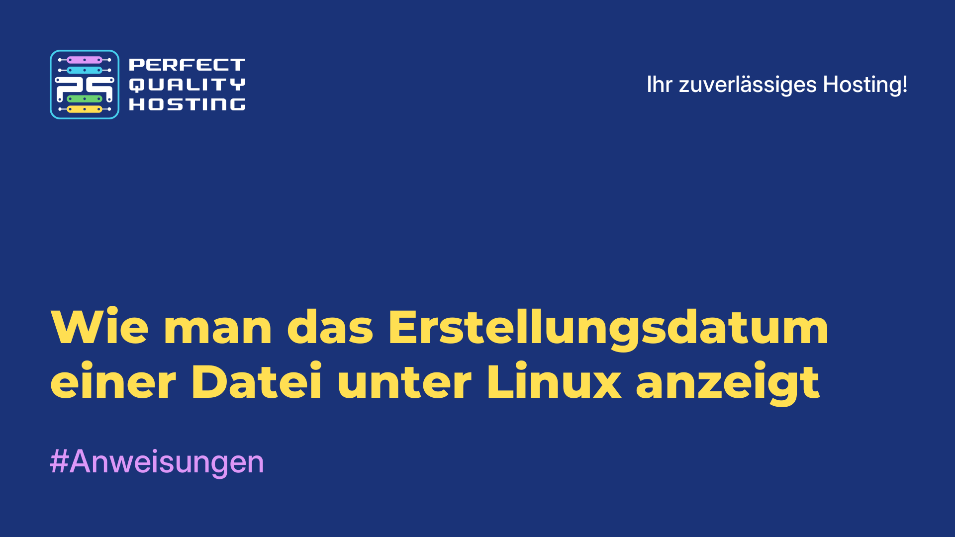 Wie man das Erstellungsdatum einer Datei unter Linux anzeigt