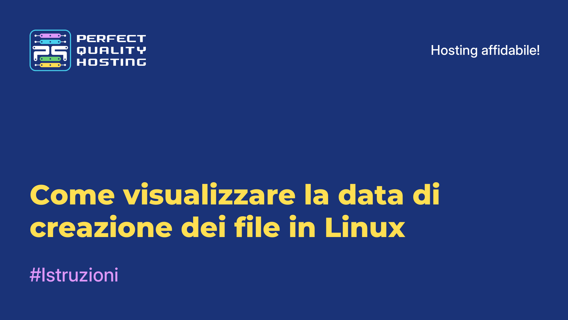 Come visualizzare la data di creazione dei file in Linux