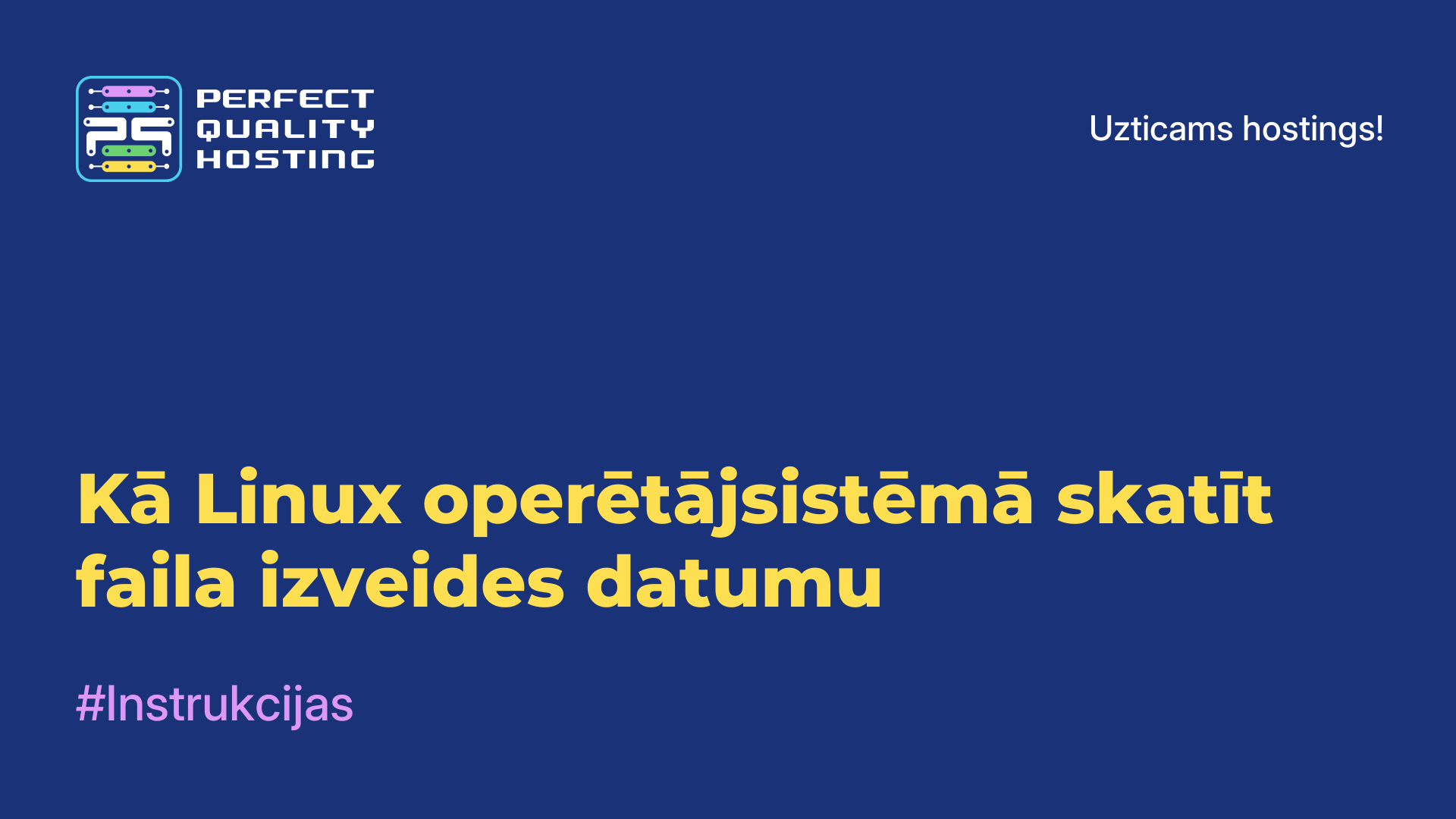 Kā Linux operētājsistēmā skatīt faila izveides datumu