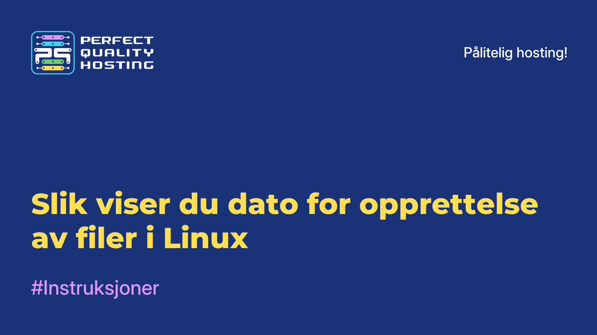 Slik viser du dato for opprettelse av filer i Linux