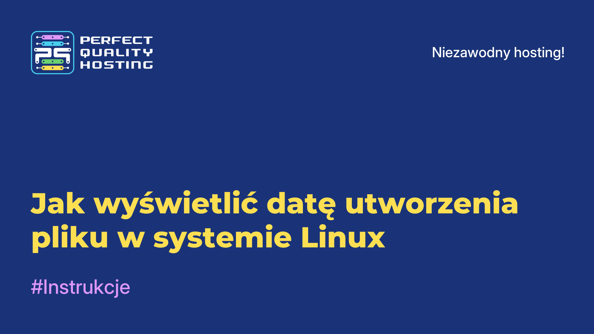 Jak wyświetlić datę utworzenia pliku w systemie Linux