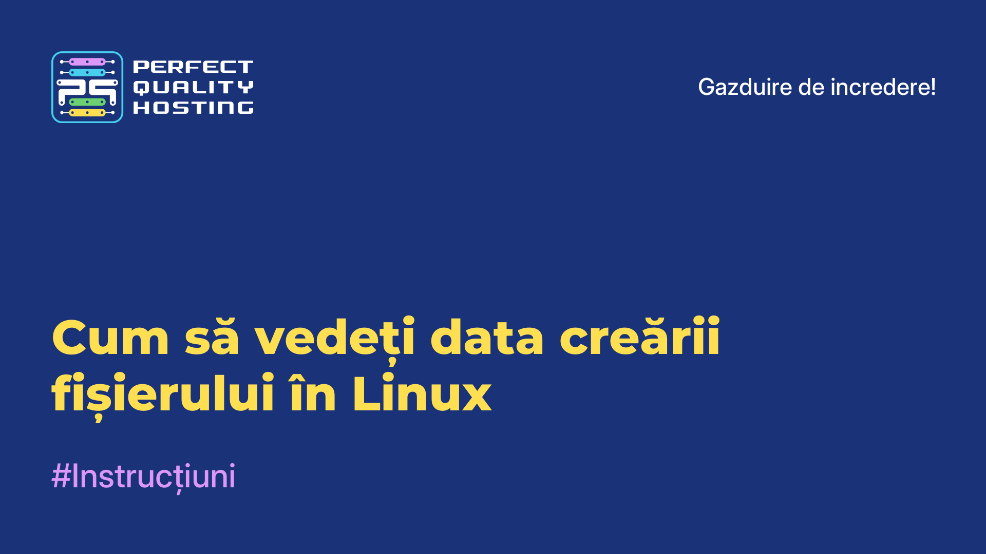 Cum să vedeți data creării fișierului în Linux