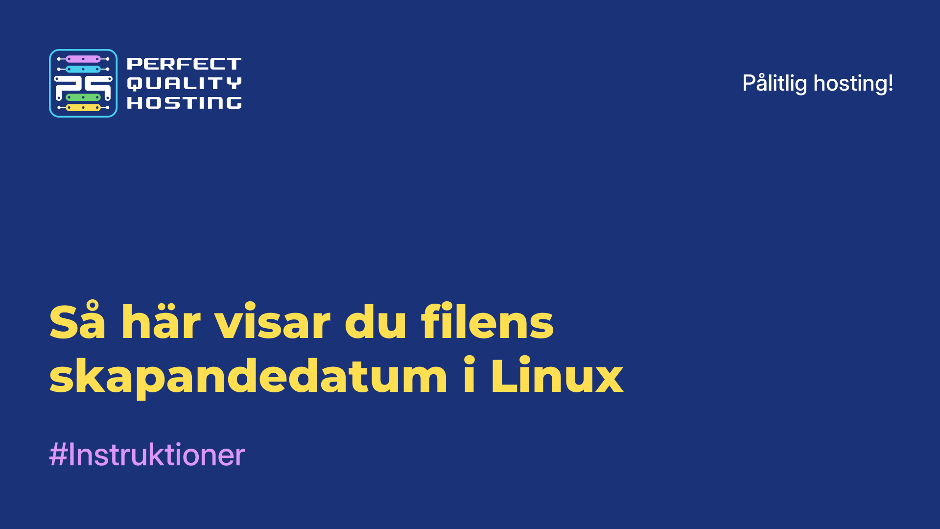 Så här visar du filens skapandedatum i Linux