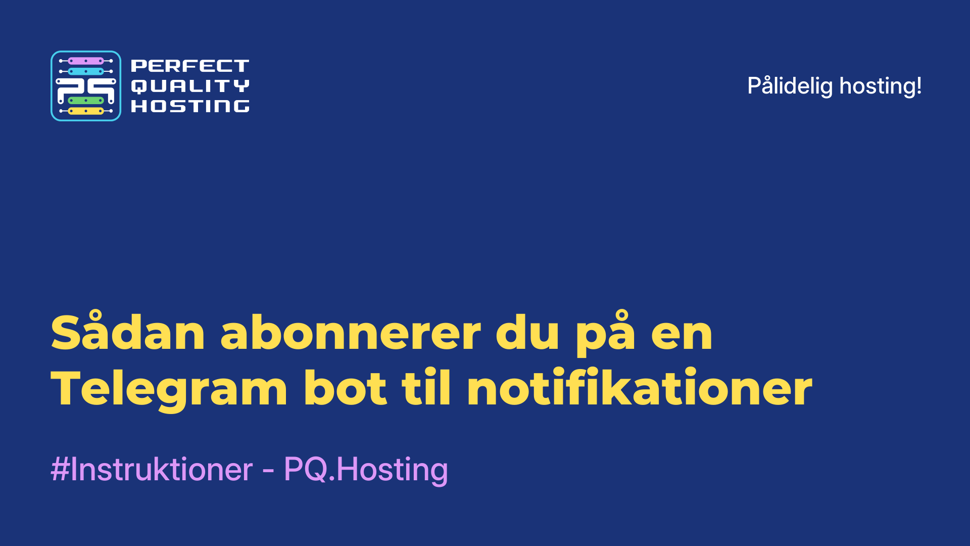 Sådan abonnerer du på en Telegram-bot til notifikationer